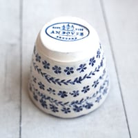 Image 5 of Floral Decorated Match Striker Cup, Handcrafted Shot Glass, Made in USA