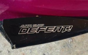 Image of AS DEFEAT! Diecut