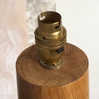 Image 3 of Vintage Turned Wooden Lamp Base