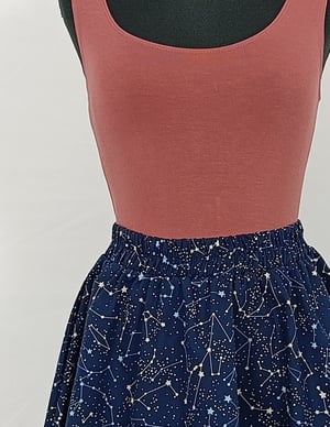Image of Falda mini constelaciones azul