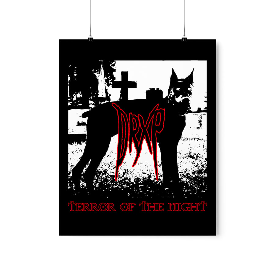 Image of TERROR OF THE NIGHT POSTER RED