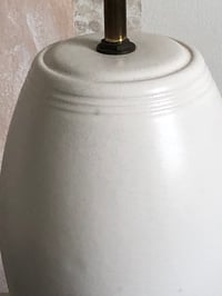 Image 2 of Old White English Pottery Lamp 