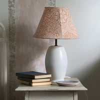 Image 1 of Old White English Pottery Lamp 