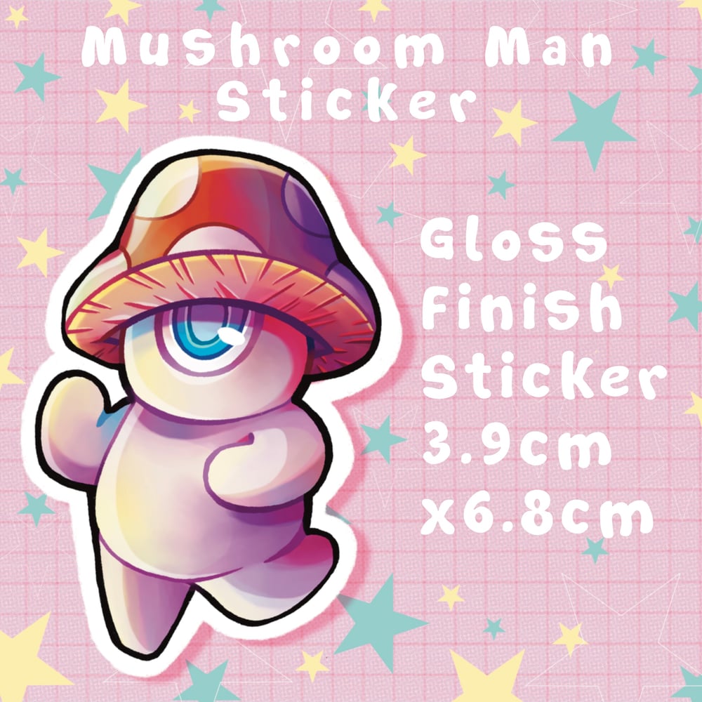 Mushroom Man Sticker