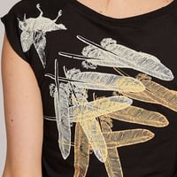 Image 3 of BlackFlyingFeather Bamboo T