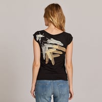 Image 2 of BlackFlyingFeather Bamboo T