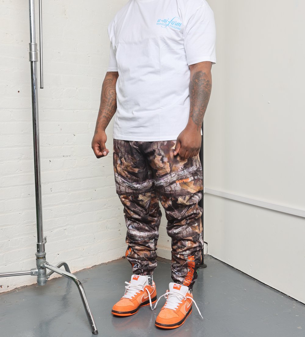 Image of Orange Camo Phase 001 Zip Away Pants