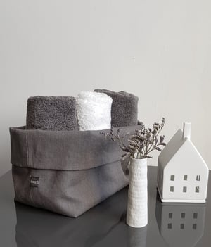 Image of Stonewashed Linen-Cotton Storage Bag