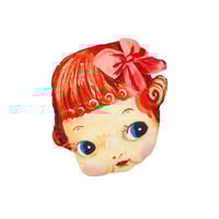 DOLL FACE PILLOWS - PRETTY (BOW)