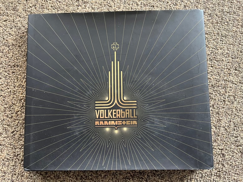 Image of Rammstein Volkerball Limited Edition SIGNED Book CD/DVD set Till Lindemann