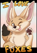 I Love - Foxes! Badges