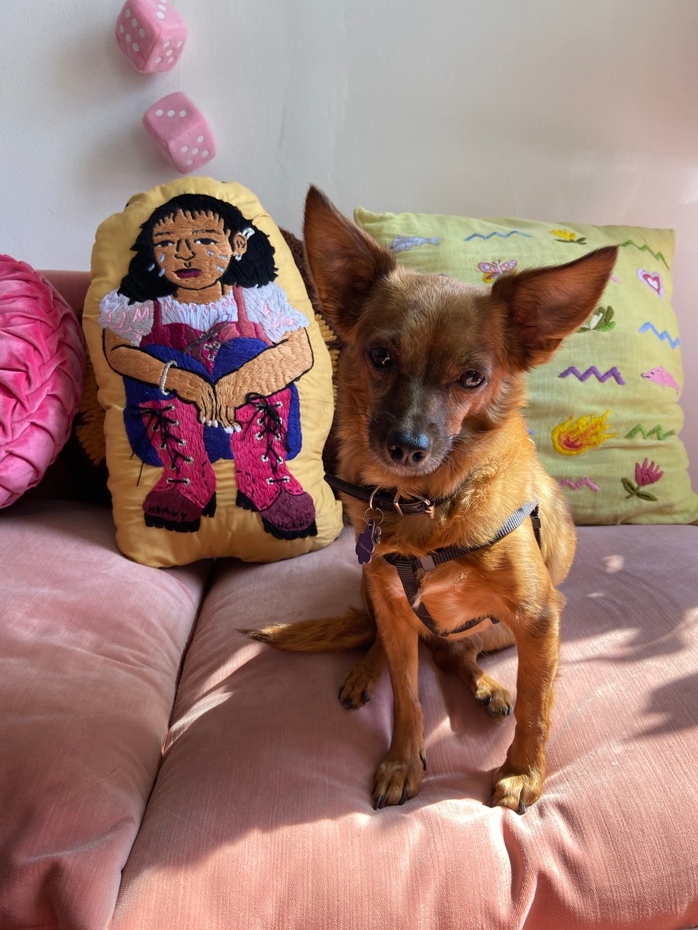 Large Embroidered Peluche