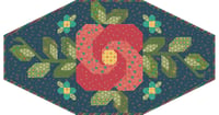 Image 1 of Rose Garden Runner - Single Rose With Navy Background (Market Street) 