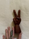 1970s hand carved PEACE statue #1