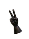 1970s hand-carved mahogany PEACE statue #2