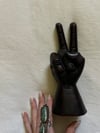 1970s hand-carved mahogany PEACE statue #2