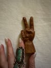 1970s hand carved PEACE statue #5