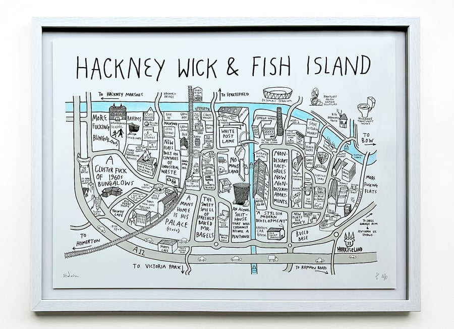 Image of ‘Hackney Wick and Fish Island Map’ by EDWIN