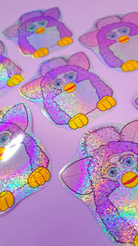 Image 3 of Furby Glitter Sticker 