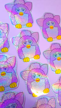 Image 5 of Furby Glitter Sticker 