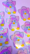 Furby Glitter Sticker 