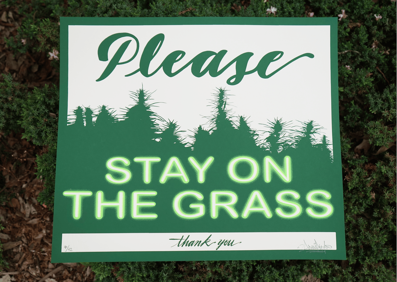 Image of Please Stay on the Grass print