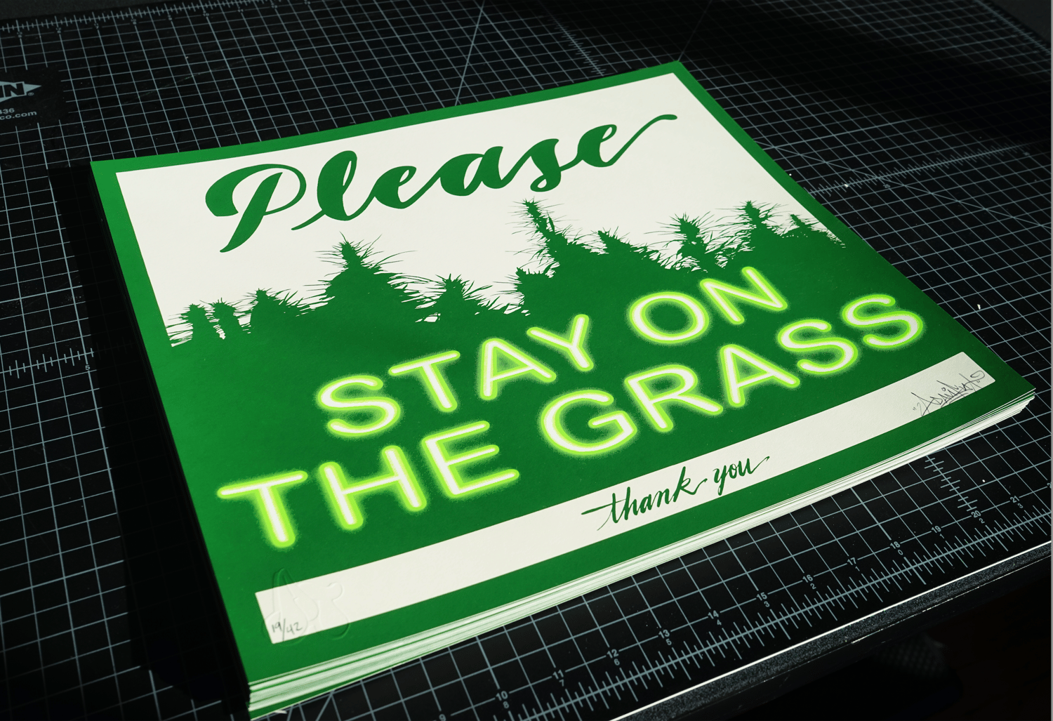 Image of Please Stay on the Grass print