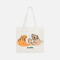 Yawning Tigers Tote Bag