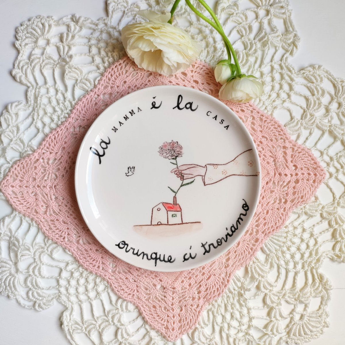 PIATTO - LA MAMMA È LA CASA OVUNQUE CI TROVIAMO