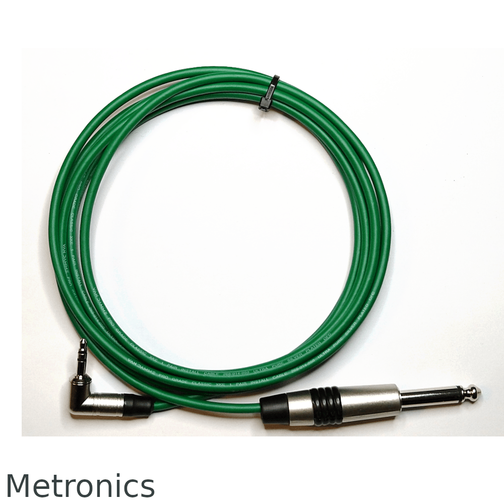 Summed Audio Cable for Spark Amp - Stereo Right Angled Jack (3.5mm) to MONO (6.35mm)