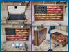 Weathered American Flag Gun Case