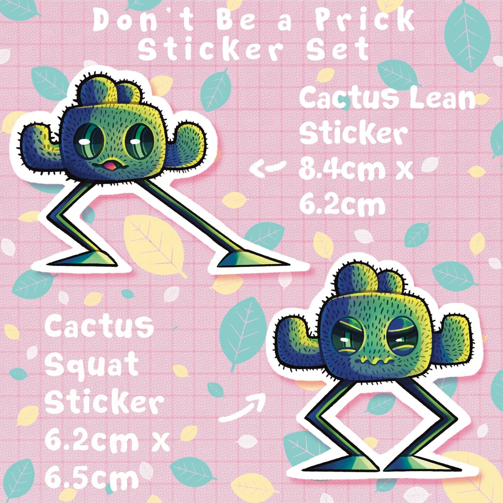 Cactus sticker set