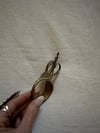 1970s hand engraved fork roach clip