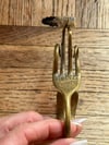 1970s hand engraved fork roach clip