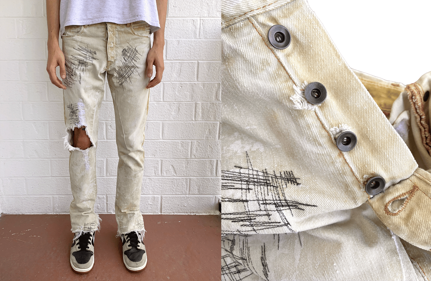 Rick Owens DRKSHDW 1/1 Custom Detroit Denim | neverlandsupply