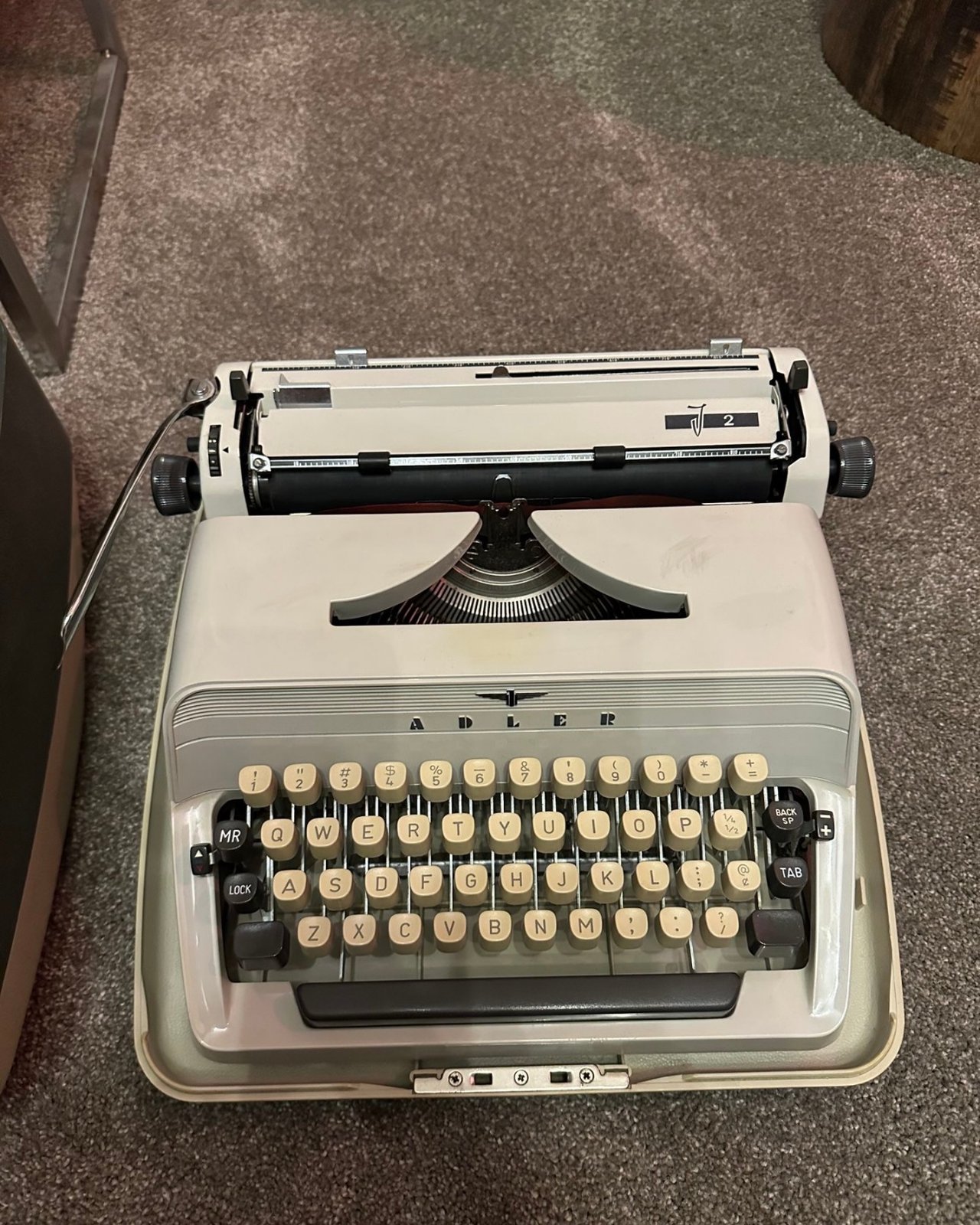 Legit My Friend!! Early 1970’s Adler J hot Series Typewriter. Works Great!