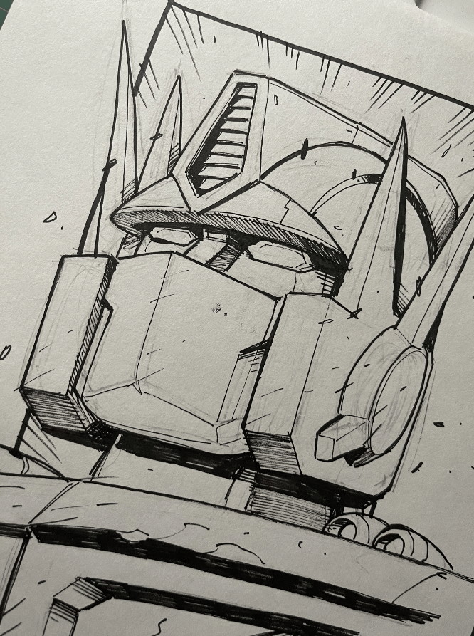 Transformers Optimus Prime G1 Sketch  Signed 
