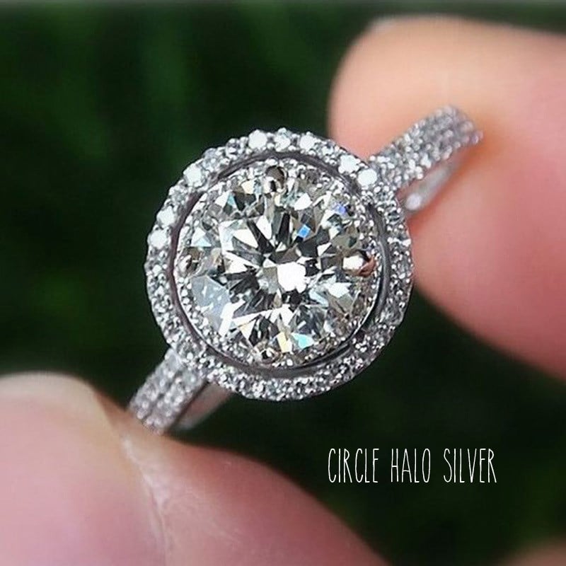 Image of Popular Colorful Gem Rings 5 Styles