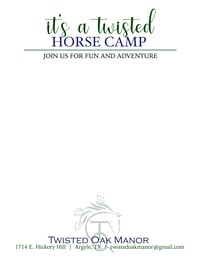 Twisted Oak- General  Summer Camp Flyer