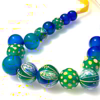 Image 1 of Yellow Flowers Everywhere and Off Center. Ready to Ship.