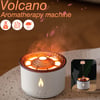 Flame Humidifier Volcano Aroma Diffuser Electric Aromatherapy Purifier with Lava Smoke Ring Househol