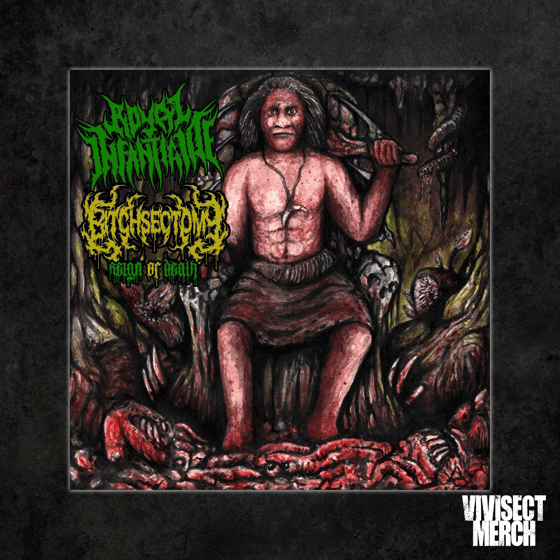 Image of Royal Infanticide / Bitchsectomy "Reign Of Death" Split CD
