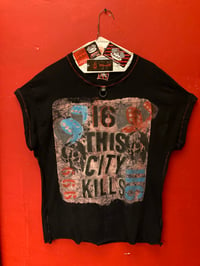 Image 1 of KILL CITY PAINTED 1 of a Kind T shirt 1/7