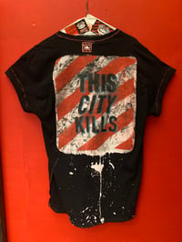 Image 2 of Kill city one of a kind painted t 4/7 