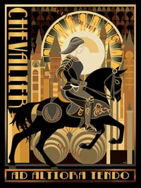 Art Deco Knight Poster -PREORDER SALE!