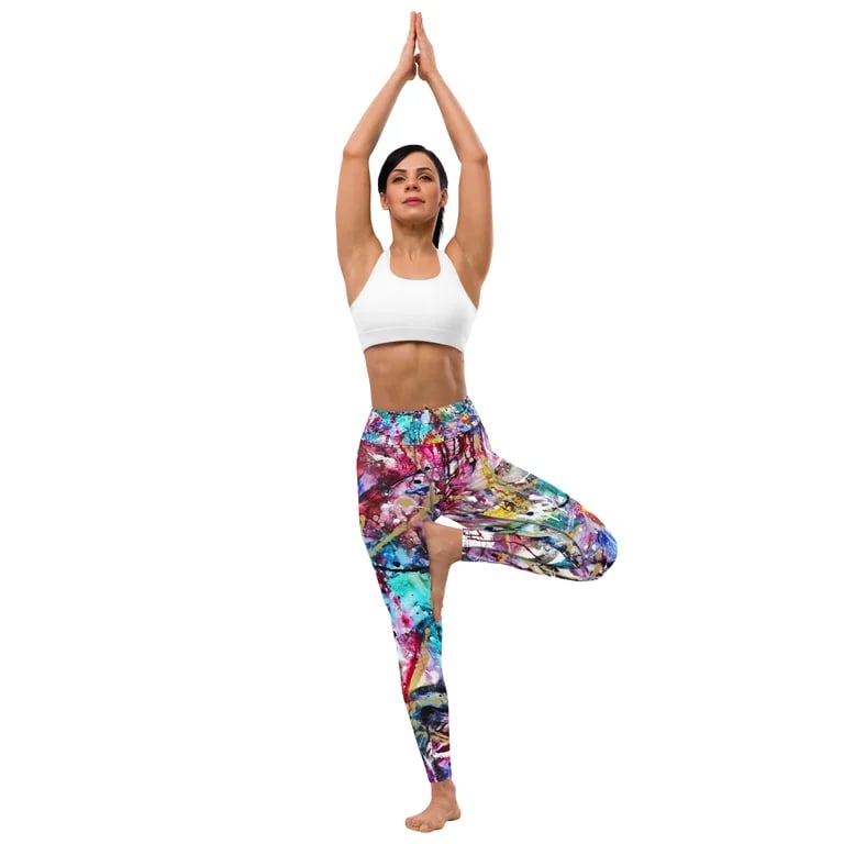 Image of "Cosmic Jazz" Yoga Leggings