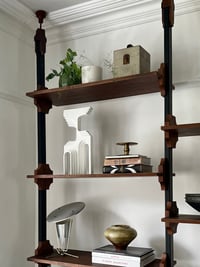 Italian Floor to Ceiling Shelving Unit, Two Bays, 1970s