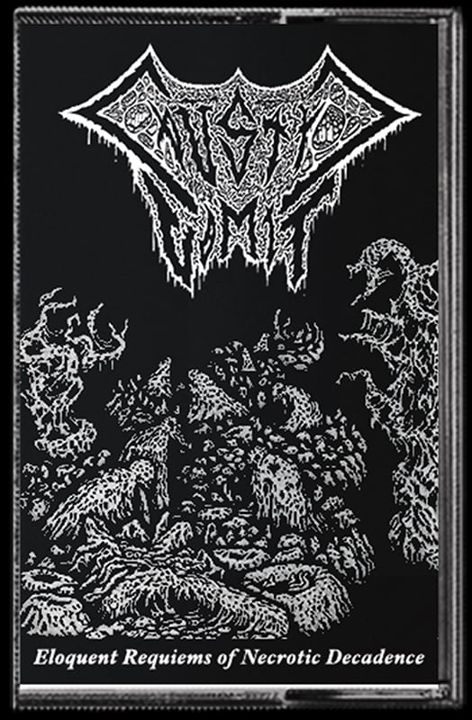 Image of Caustic Vomit " Eloquent Requiems of Necrotic Decadence " Cassette tape