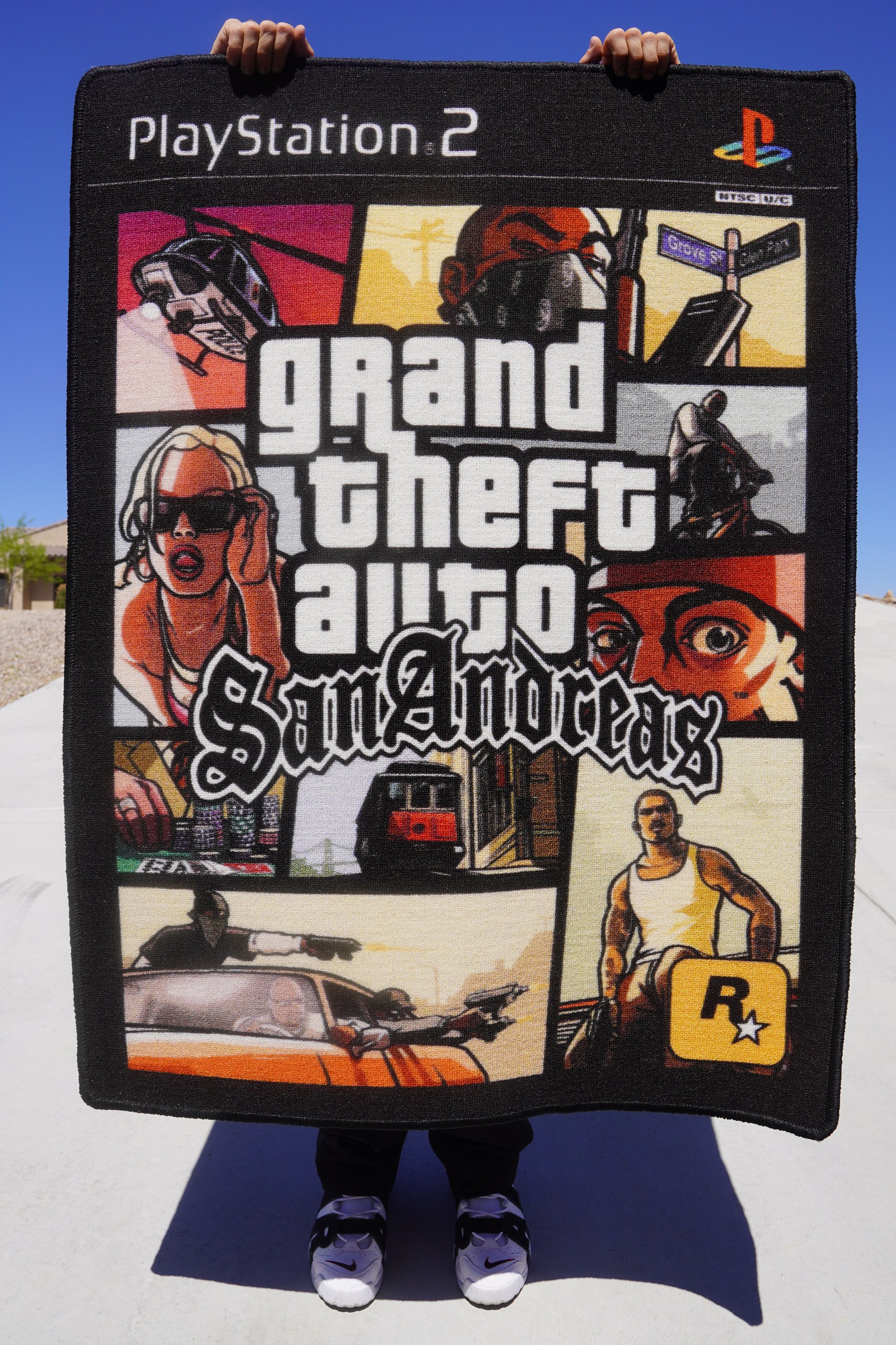 Grand Theft Auto San Andreas PlayStation 2 Disc Round Rug Carpet