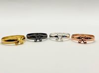 Image 3 of Cross Sticks Stainless Steel Ring